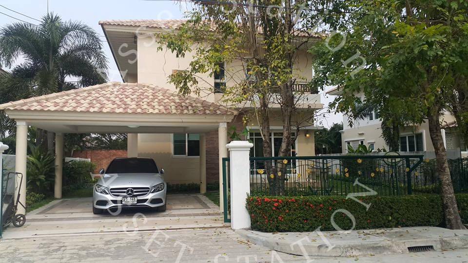 🏠บ้านเดี่ยวให้เช่า Supalai Suan Luang (ติดถนนใหญ่) บ้านตัวอย่างแต่งครบ หรูหรา เฟอร์จัดเต็มเข้าอยู่ได้เลย