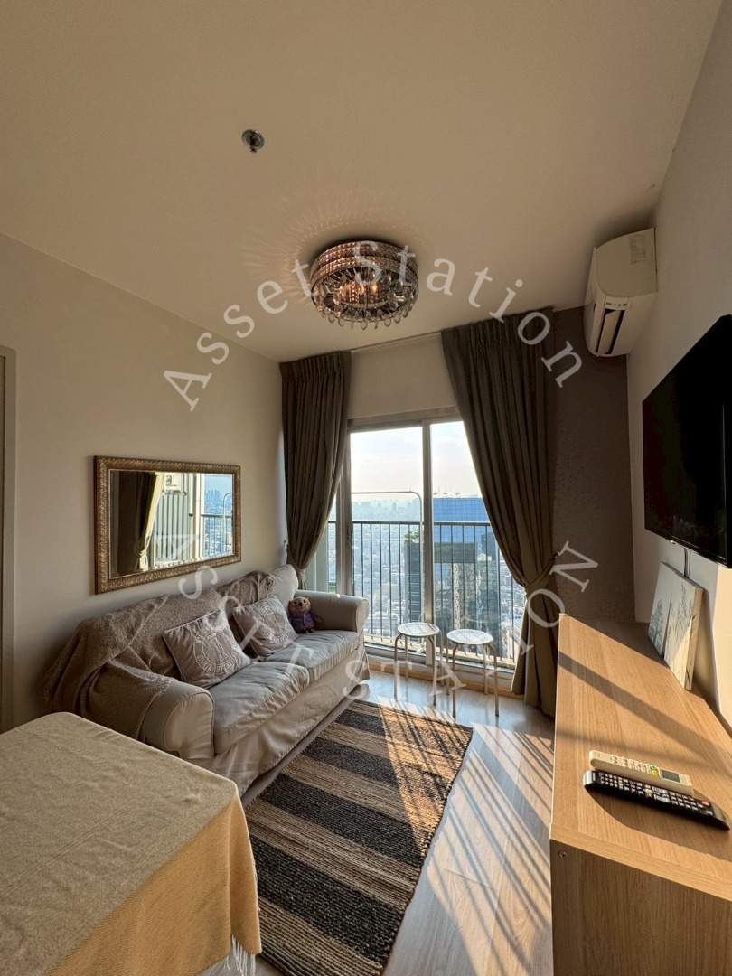 🏢ให้เช่าห้องแต่งสวย Noble Revolve Ratchada 2 ห้องกว้าง ชั้นสูงวิวเมือง BTS ศูนย์วัฒนธรรม💎