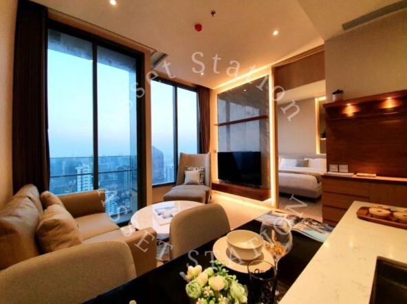 🏢💎ให้เช่า THE ESSE Asoke ห้องหรูพร้อมอยู่ วิวเมือง แต่งลักชูรี่ ห้องกว้าง 44ตร.ม. ✨