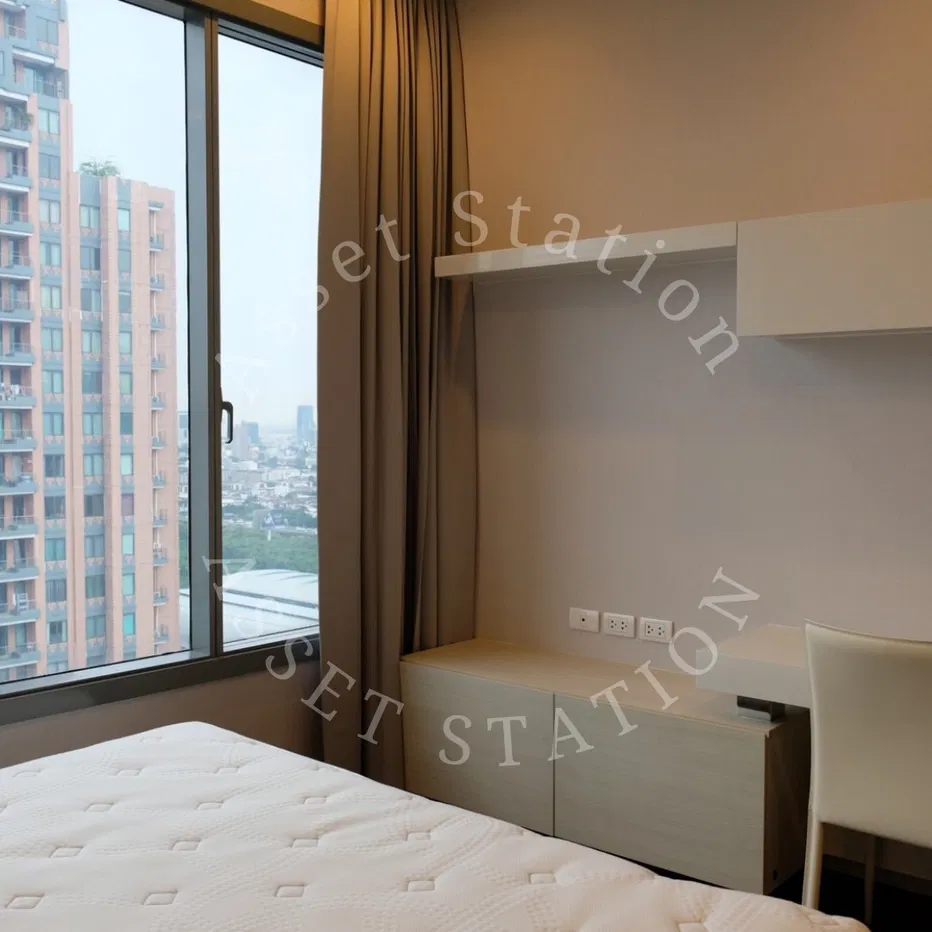 🏢💎ให้เช่า Q Asoke ห้องมุมเงียบสงบ ห้องแต่งครบพร้อมเฟอร์ | MRT เพชรบุรี🏙️