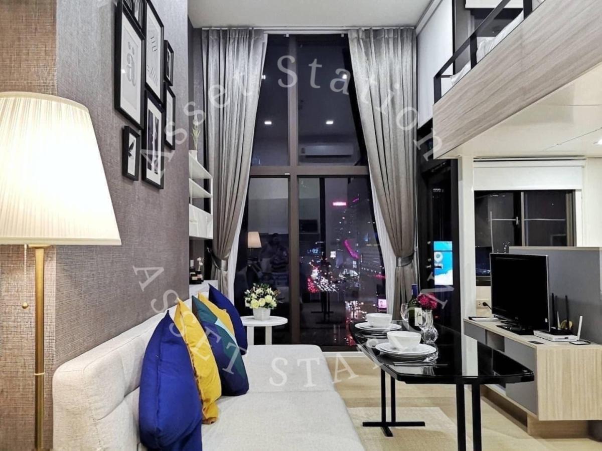 🏢ห้องหรูพร้อมอยู่ Chewathai Residence Asoke ห้อง Duplex แต่งครบ เฟอร์จัดเต็ม ใกล้ MRT พระราม 9