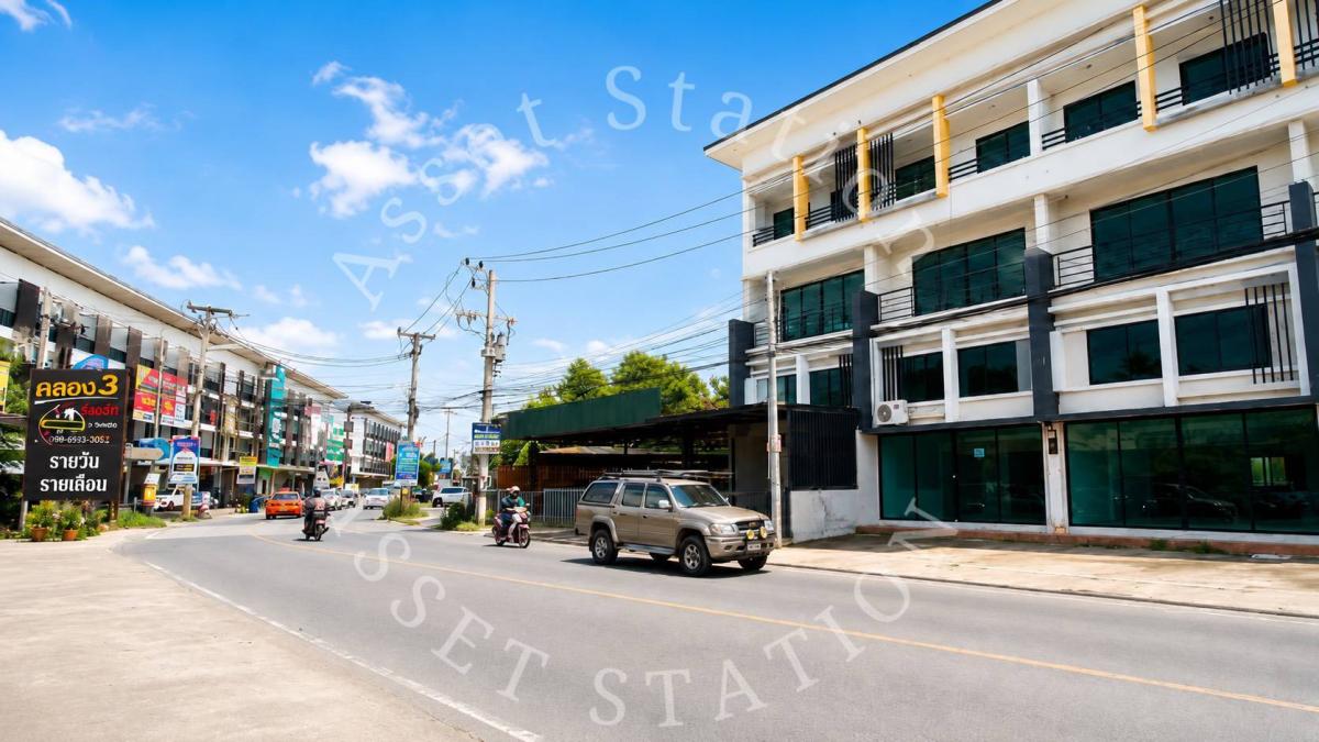 อาคารพาญิชย์ คลอง3 ลำลูกกา | ใกล้ ตลาดกลางลาดสวาย 💰กู้เกินได้เป็นล้าน